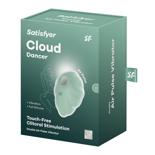 Вакуумний вібратор м'ятного кольору Satisfyer Cloud Dancer - 6