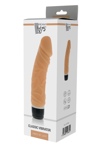 Вібромасажер тілесного кольору реалістичний Dream toys PURRFECT SILICONE CLASSIC - 2