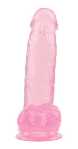 Фалоімітатор 17,5 / 3,6 см на присоску реалістичний рожевий CHISA 7.0 Inch Dildo Pink - 3