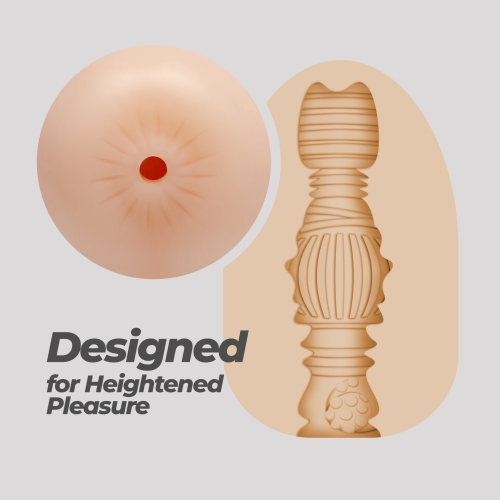 Мастурбатор-яйце анал реалістичний тілесний CRUSHIOUS EZY EGG THE Anal - 6