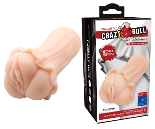 Реалістична Вагіна-мастурбатор для чоловіків тілесна CRAZY BULL-Cindy - 1