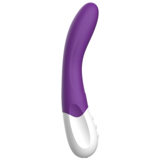 Вибратор вагинальный и для точки G фиолетового цвета Liebe Bend It Rechargeable 