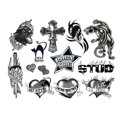 Тимчасове тату Tattoo Set-Get Naughty Party - 4