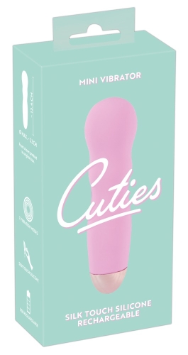 Міні вібратор для стимуляції клітора рожевого кольору Soft Silicone Cuties - 1