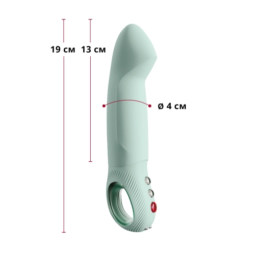 Суперпульсатор для точки G зеленого кольору Fun Factory STRONIC G FORTE sage - 2