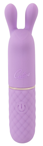Мини клиторальный вибратор c мягкими виброушками фиолетового цвета Soft Silicone Cuties - 3