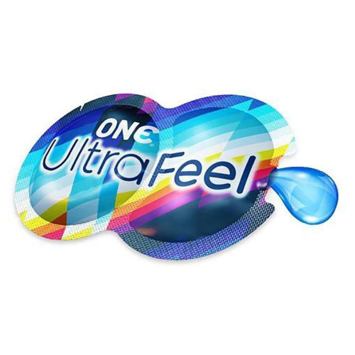 Презерватив з додатковим пакетиком мастила прозорого кольору ONE Ultra Feel 1 штука - 1