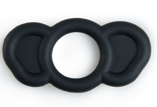 Набор силиконовых эрекционных колец черного цвета Boss of toys Elephant rings 3 штуки - 6