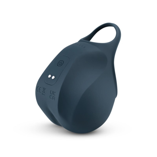 Эрекционное кольцо на член со стимуляцией мошонки синего цвета Boners Stimulating Ball Pouch - 2