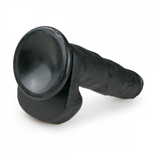 Фалоімітатор на присоску реалістичний чорний EasyToys Realistic Dildo 22,5 см - 3