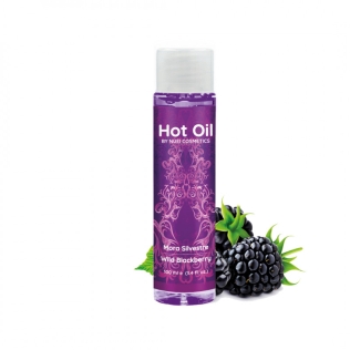 Согревающее съедобное массажное масло вкус: ежевика Nuei HOT OIL 100 мл