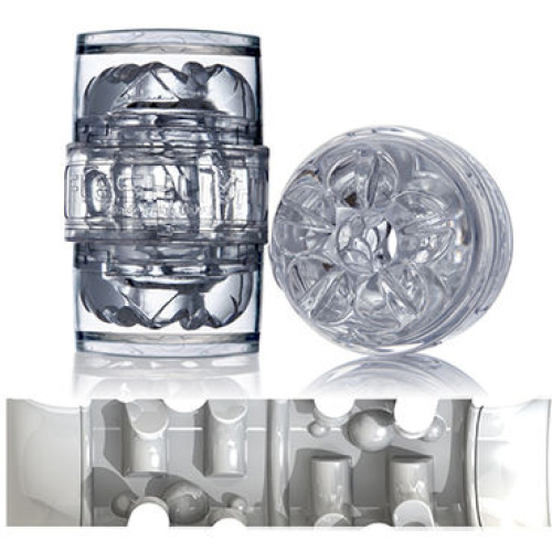 Мастурбатор двухсторонний для мужчин прозрачного цвета Fleshlight Quickshot Vantage - 1