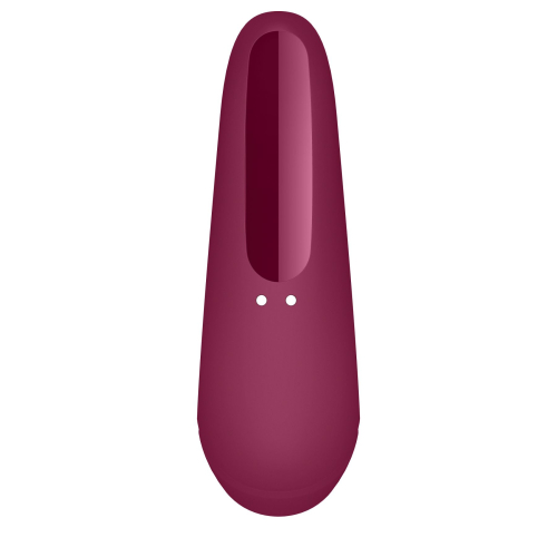 Смарт вакуумний кліторальний стимулятор червоного кольору Satisfyer Curvy 1 - 3