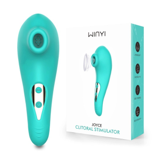 Вакуумный стимулятор для сосания клитора и сосков бирюзового цвета Winyi WY0547 JOYCE