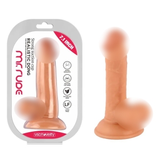 Фалоімітатор на присосці Realistic Dong Flesh Mr. Rude 7.1 тілесний