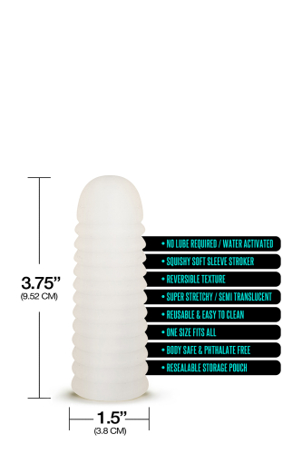 Мастурбатор для мужчин белого цвета Happy ending Just add water whack pack self lubricating sleeve - 4