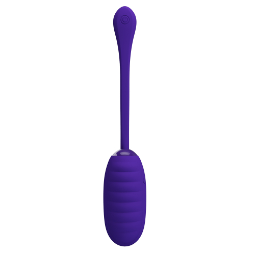 Віброяйце рельєфне вагінальне фіолетове Lybaile Pretty Love Kirk EGG - 5