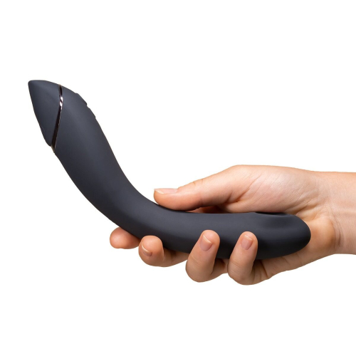 Вибратор для точки G с вакуумной стимуляцией зеленого цвета Womanizer OG Dark Grey - 11