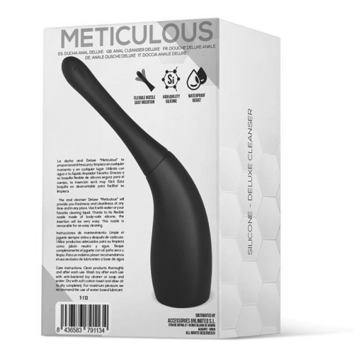 Анальный душ премиум-класса из силикона черного цвета Tardenoche Meticulous Deluxe Cleaner - 3