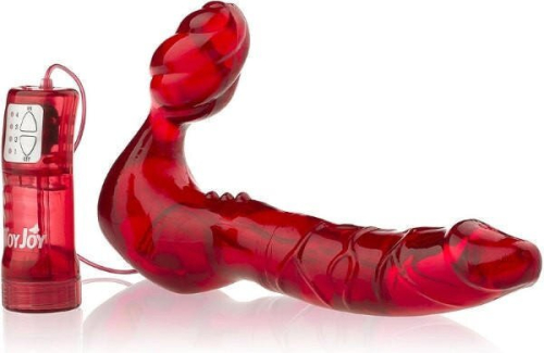 Безремневой вибро страпон Toy Joy Bend Over Boyfriend красный - 5