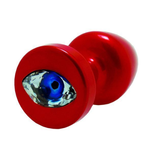 Анальная пробка со стразом Diogol Anni R Eye Red Кристалл 30мм - 1