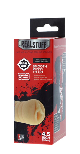 Кишенькова Вагіна мастурбатор REALSTUFF SMOOTH PUSSY to-GO - 2