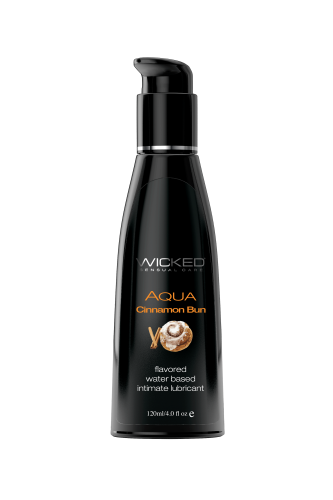 Оральний лубрикант на водній основі зі смаком булочки з корицею Wicked Sensual Care Аqua 120 мл - 1