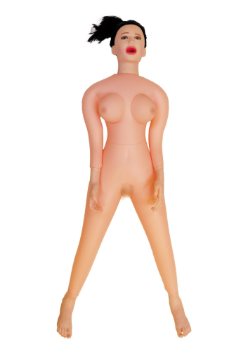 Надувная кукла для секса с вставкой из киберкожи и вибростимуляцией BOSS ANGELINA 3D - 1