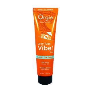 Жидкий вибратор с эффектом вибрации со вкусом коктейля секс на пляже Orgie Lube Tube Vibe! Sex On The Beach 100 мл