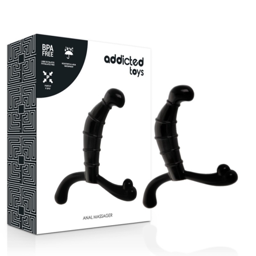 Масажер для простати чорний Addicted Toys - 1