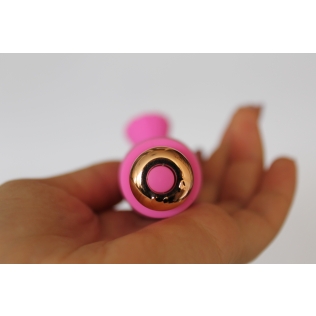 Вібратор силіконовий для клітора з ніжними відростками SWEET TOYS Рожевий L 10,5 см d 2, 5x2, 9 см зі знімною вібропулею