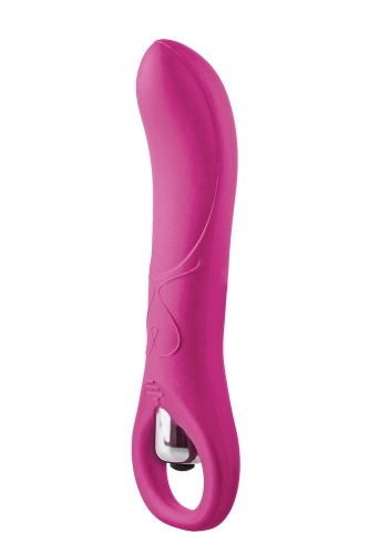 Мини вибратор для точки G с кольцом розового цвета Dream Toys FLIRTS VIBRATOR - 2