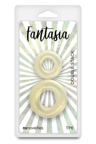 Ерекційні кільця на член прозорі NS Novelties Fantasia 2 штуки - 3