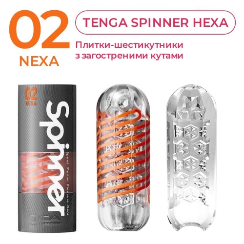 Мастурбатор Tenga Spinner Hexa чутлива Стимуляція Тенга Спиннер - 4