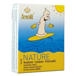 Презервативы из натурального латексного материала Amor Nature 3 штуки