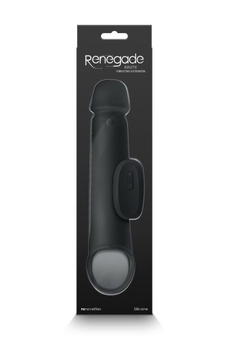 Вібронасадка на член з пультом ДК чорного кольору NS Novelties Renegade Brute - 3