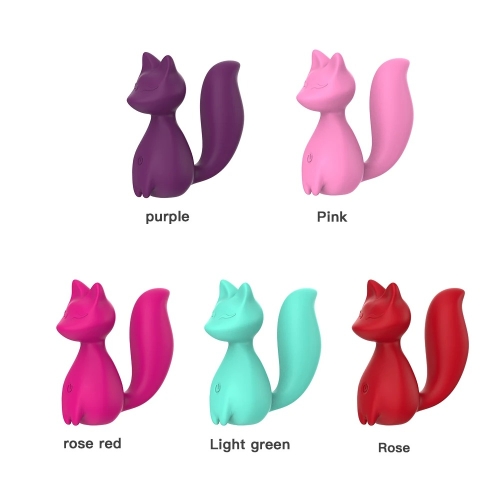 Міні-вібратор кліторальний у формі лисиці фіолетовий Every Night Toys Doris 10 режимів вібрації - 9