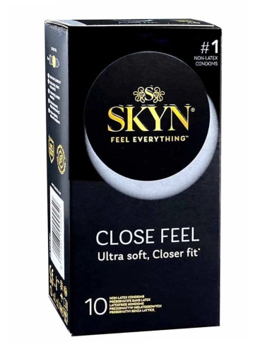 Презервативы с рельефом безлатексные из полиизопрена Kiki Skyn Close Feel 10 штук - 1
