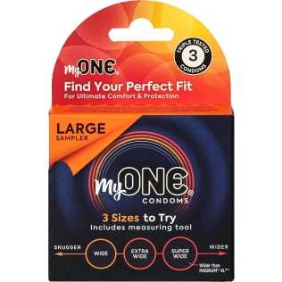 Презервативи великого розміру My ONE Large Sampler 3 штуки