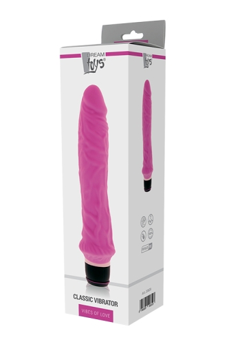 Силиконовый вибромассажер реалистичный розовый PURRFECT SILICONE CLASSIC 8.5INCH - 2
