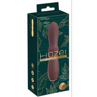 Вибратор  со стимулирующим валом коричневого цвета You2Toys Hazel 04