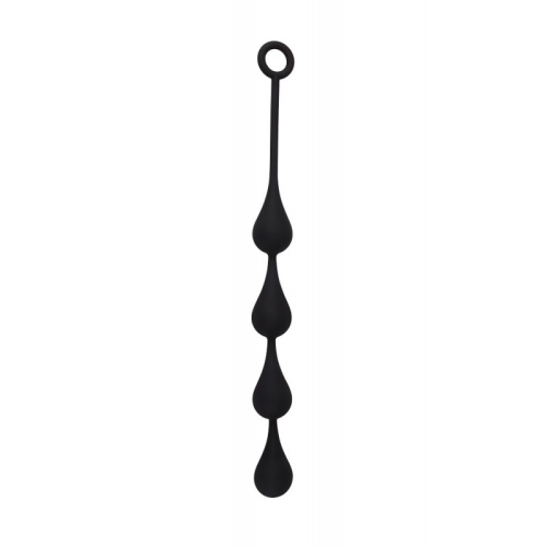 Анальные шарики черного цвета Chisa Anal Penetrator Medium - 2