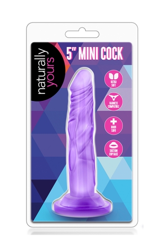 Фалоімітатор реалістичний на присоску фіолетовий Blush NATURALLY YOURS 5inch MINI COCK - 2