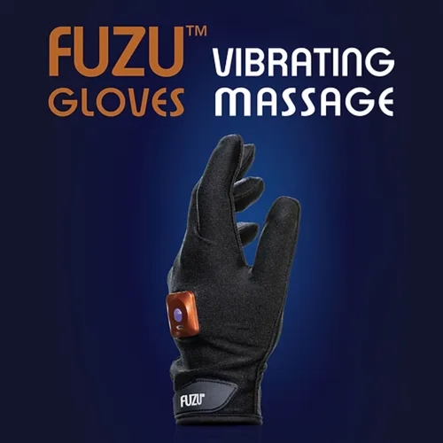 Виброперчатка левая черная FUZU Gloves Vibrating Massage Left Hand 11 режимов - 5