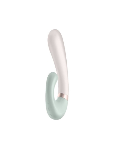 Вибратор кролик для стимуляции клитора и зоны G силиконовый бирюзовый Satisfyer Heat Wave - 1