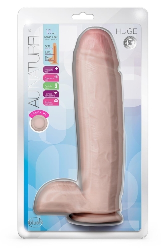 Фаллоимитатор реалистичный на присоске бежевый Blush Au Naturel Huge - 5