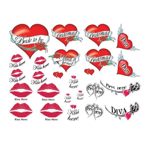 Тимчасове тату Tattoo Set - Naughty Bachelorette - 3