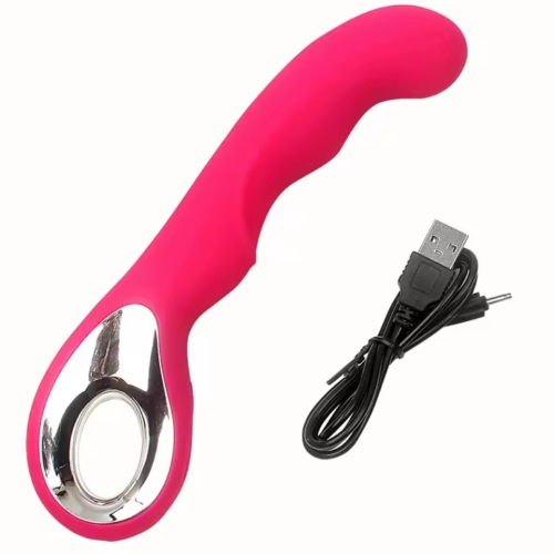 Вибратор вагинальный и для точки G яркий розовый Cottelli Collection Point G - 1