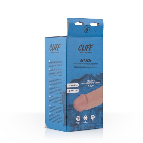 Фаллоимитатор реалистичный на присоске из поливинилхлорида бежевого цвета EasyToys Cliff - 5