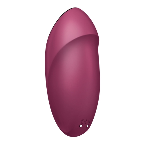 Кліторальний стимулятор червоного кольору Satisfyer Tap &amp;amp; Climax 1 - 5